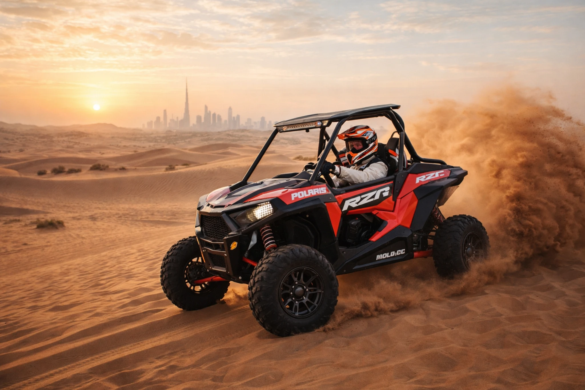 1 Seater Polaris Buggy RZR 1000 CC for desert adventure
